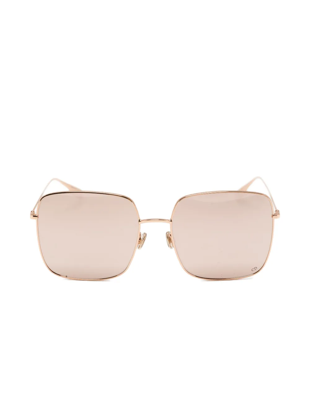 Christian Dior Pre-Owned Zonnebril met spiegelglazen Roze