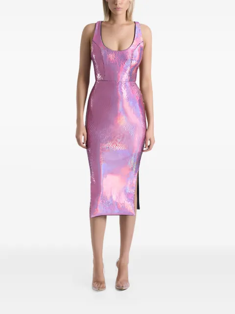 Zhivago Vestido midi com paetês