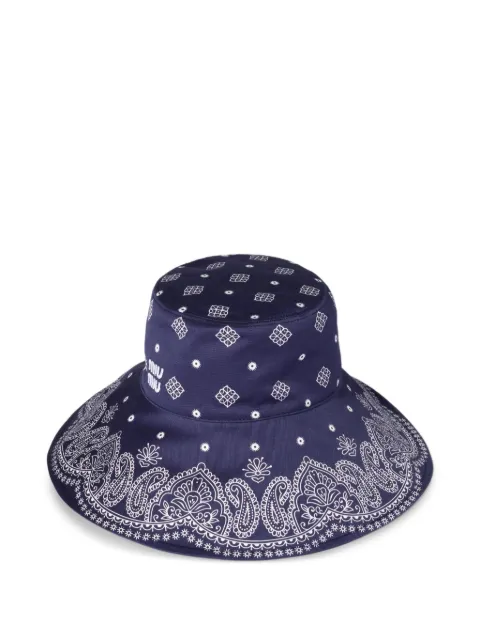 Miu Miu Bandana-print hat