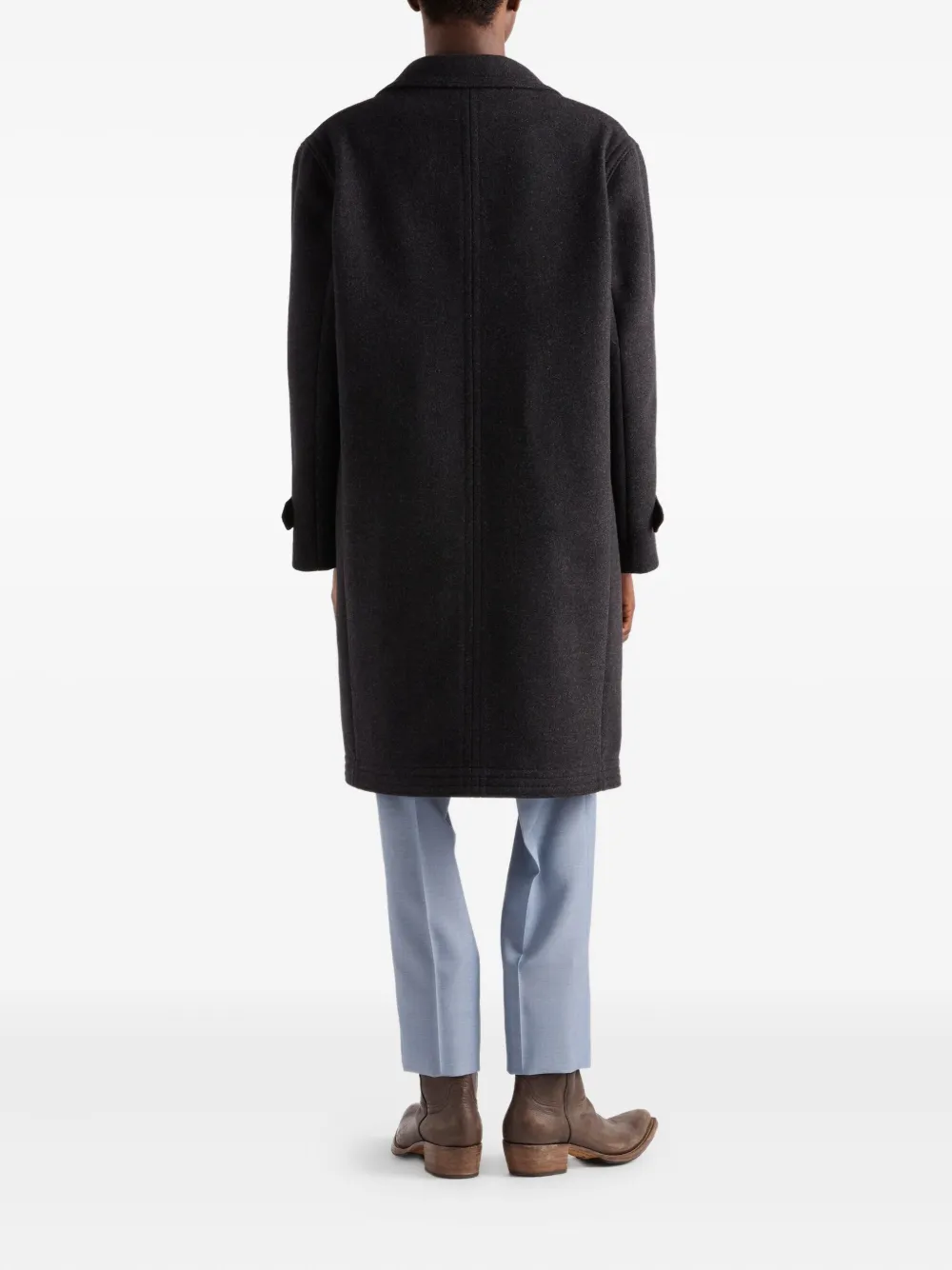 Prada Wollen jas Grijs