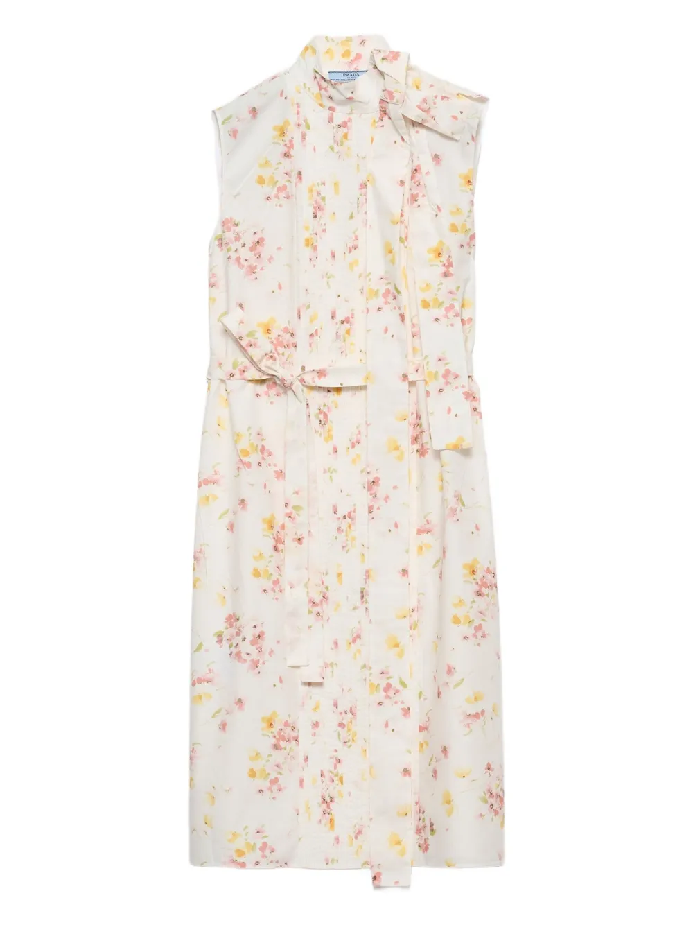 Prada Jurk met bloemenprint Roze