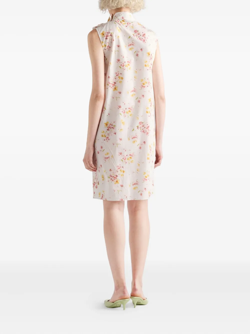 Prada Jurk met bloemenprint Roze