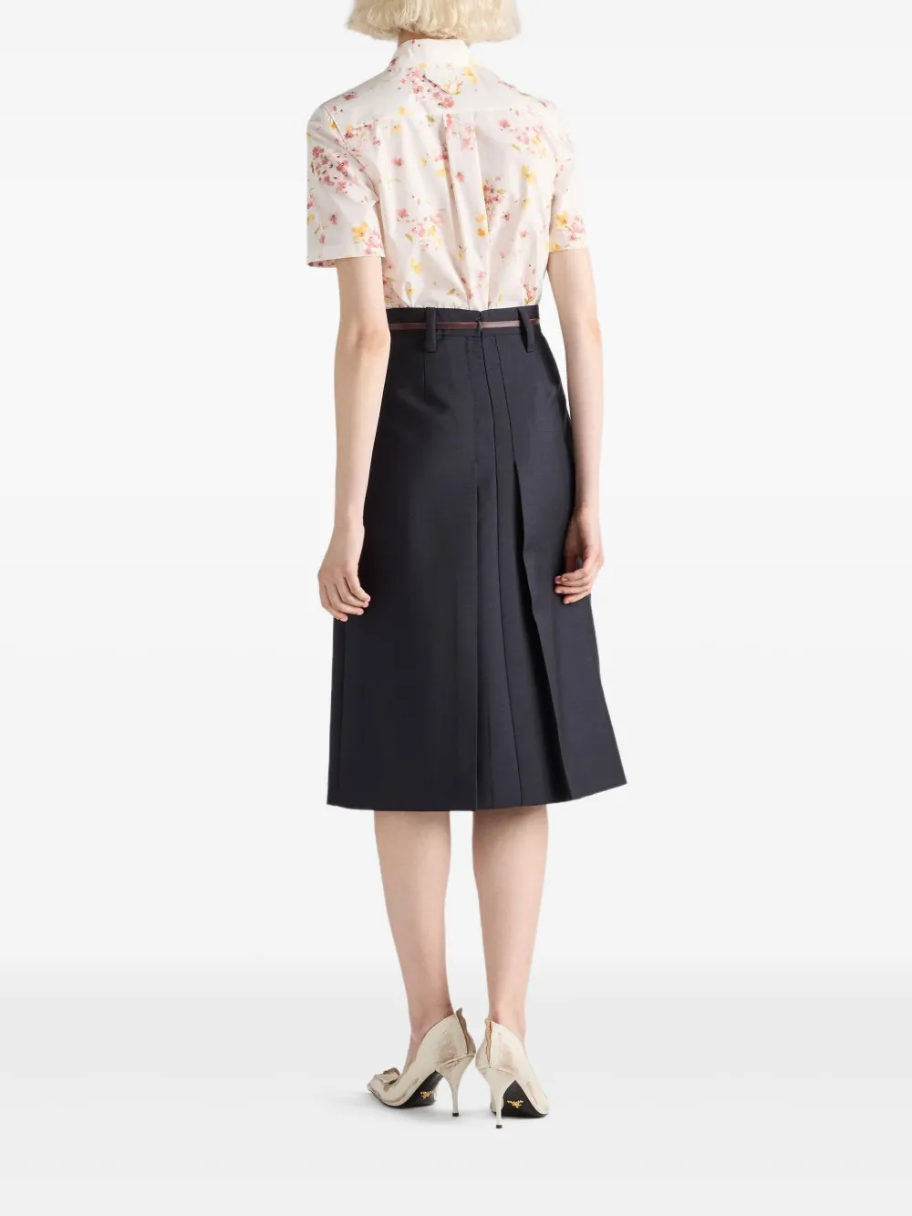 Prada Blouse met bloemenprint Roze
