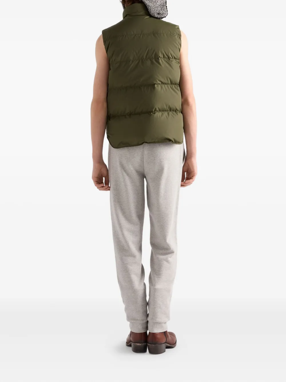 Prada Gewatteerde spencer Groen