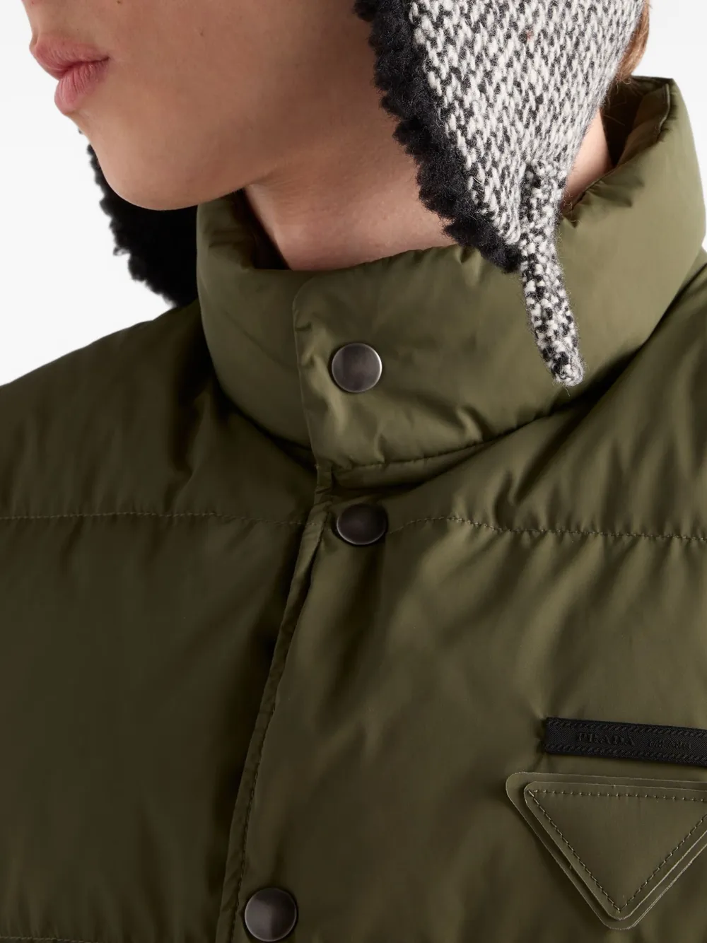 Prada Gewatteerde spencer Groen