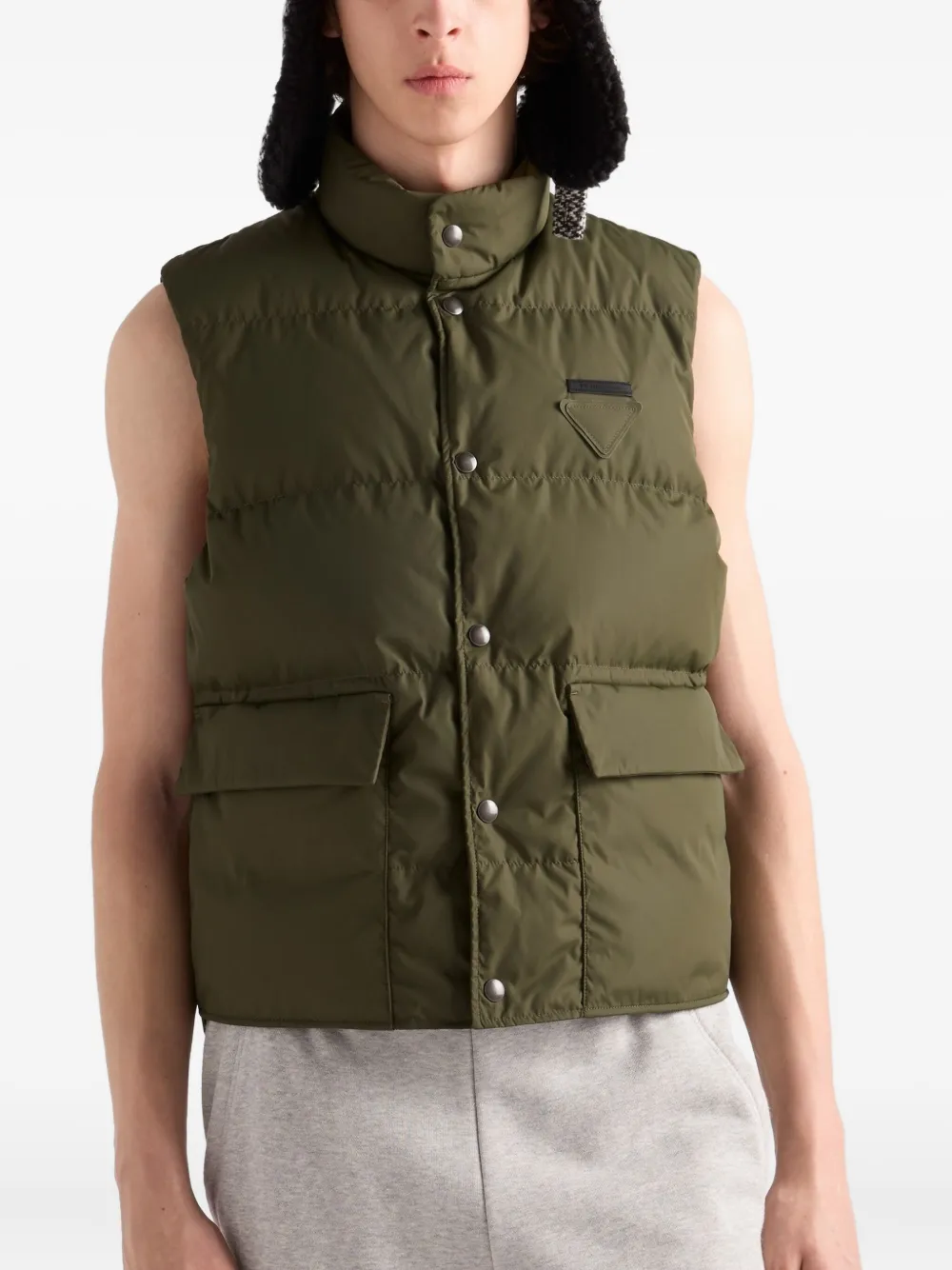 Prada Gewatteerde spencer Groen