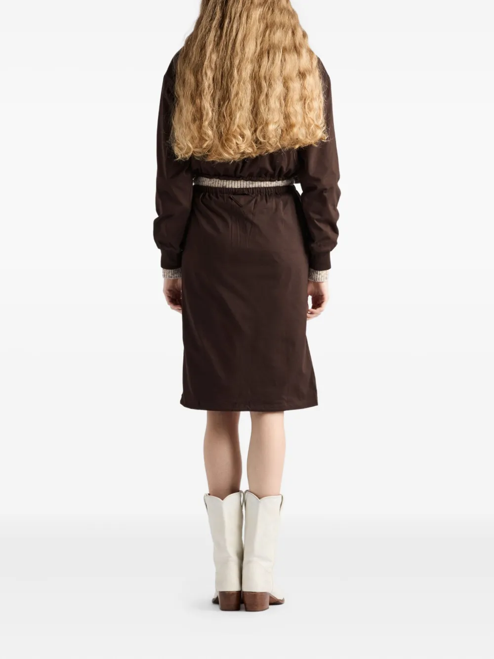 Prada Re-Nylon rok Bruin