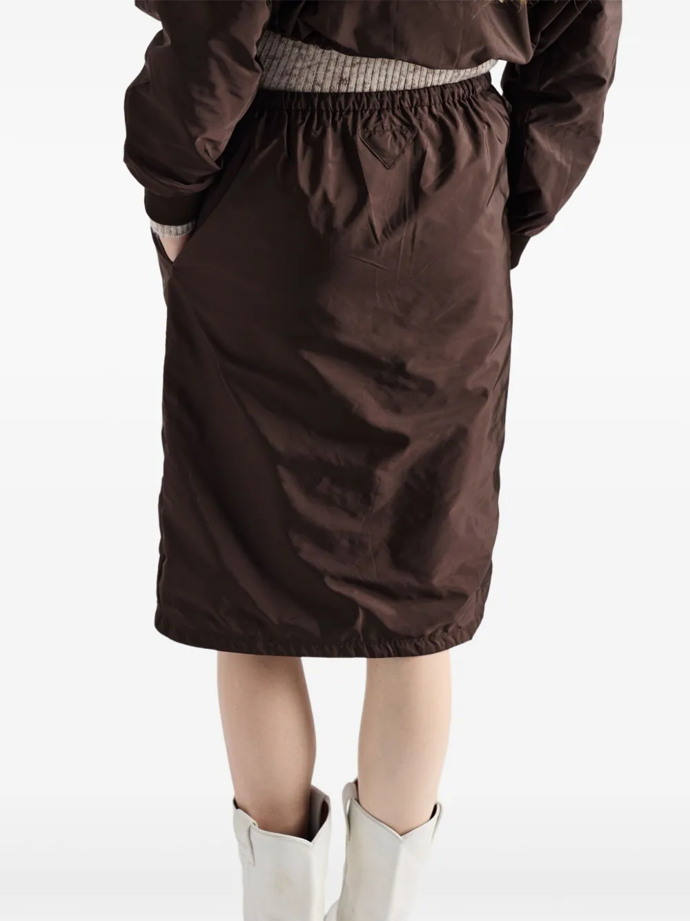 Prada Re-Nylon rok Bruin