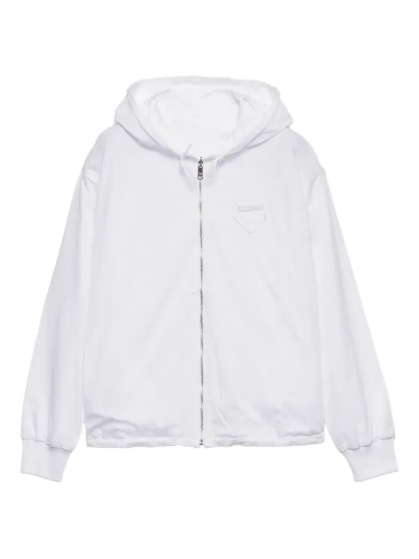 Prada Re-Nylon Jacket White FARFETCH PT
