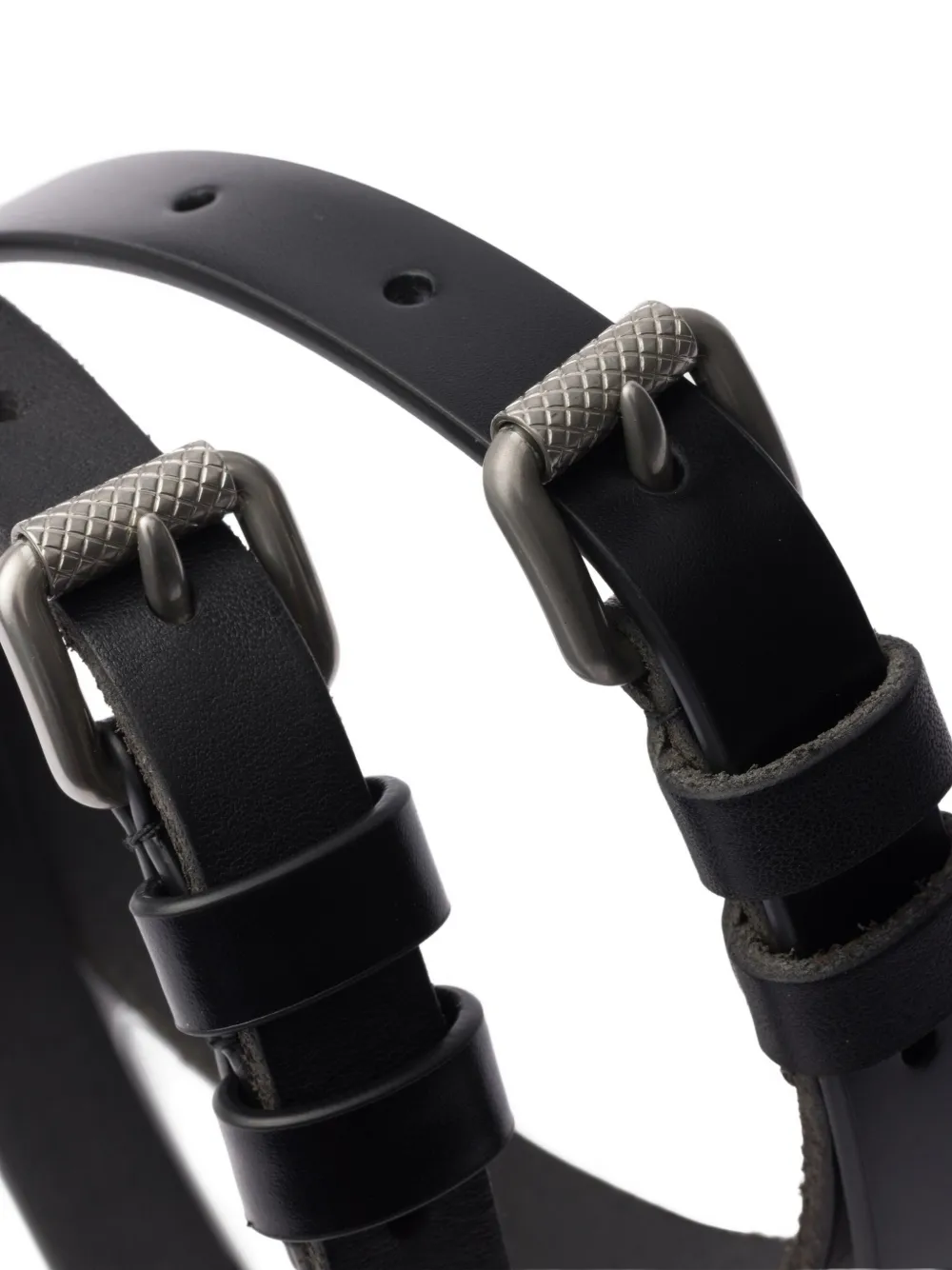 Prada Leren riem Zwart