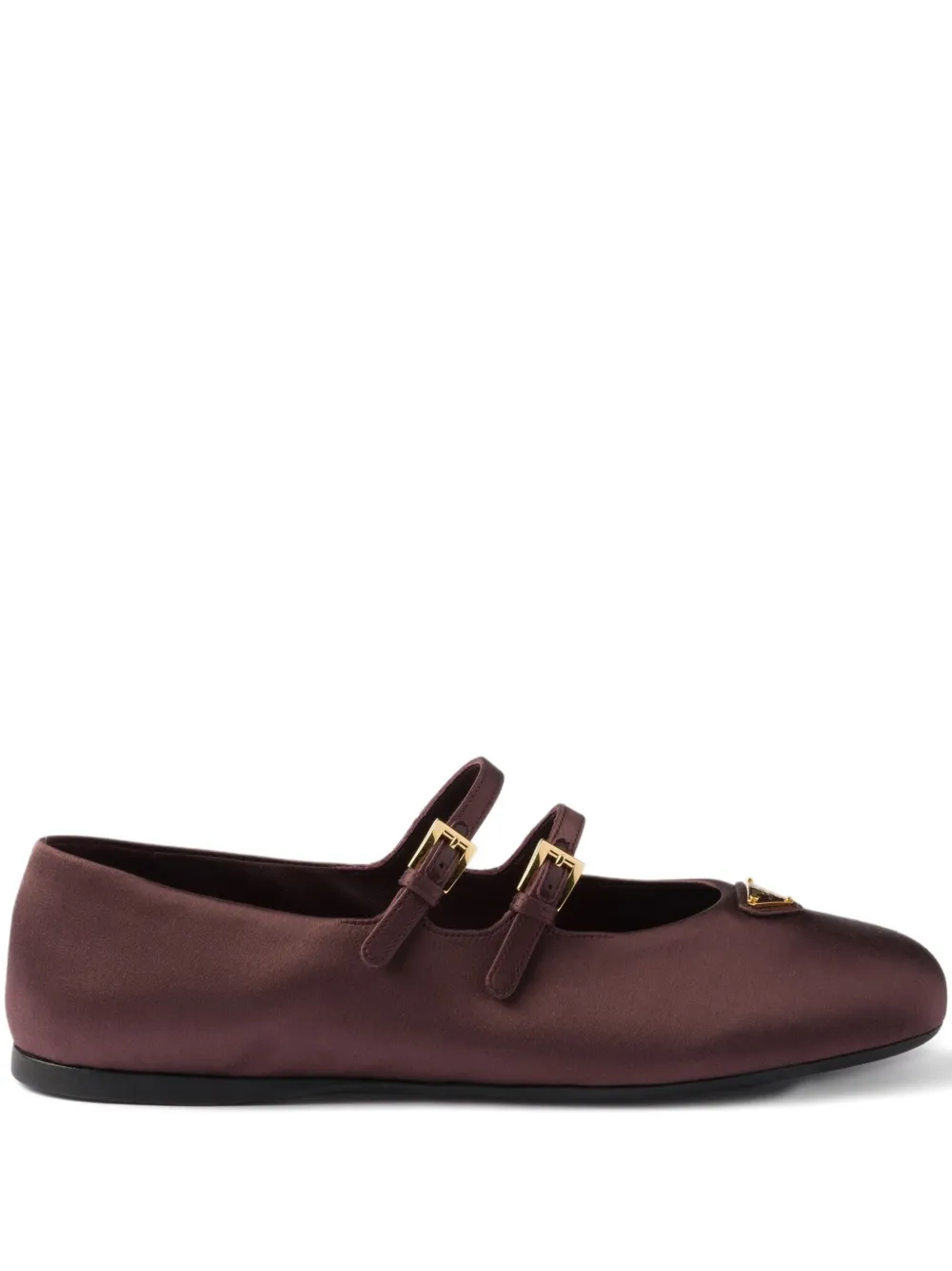 Prada satin ballet flats Red
