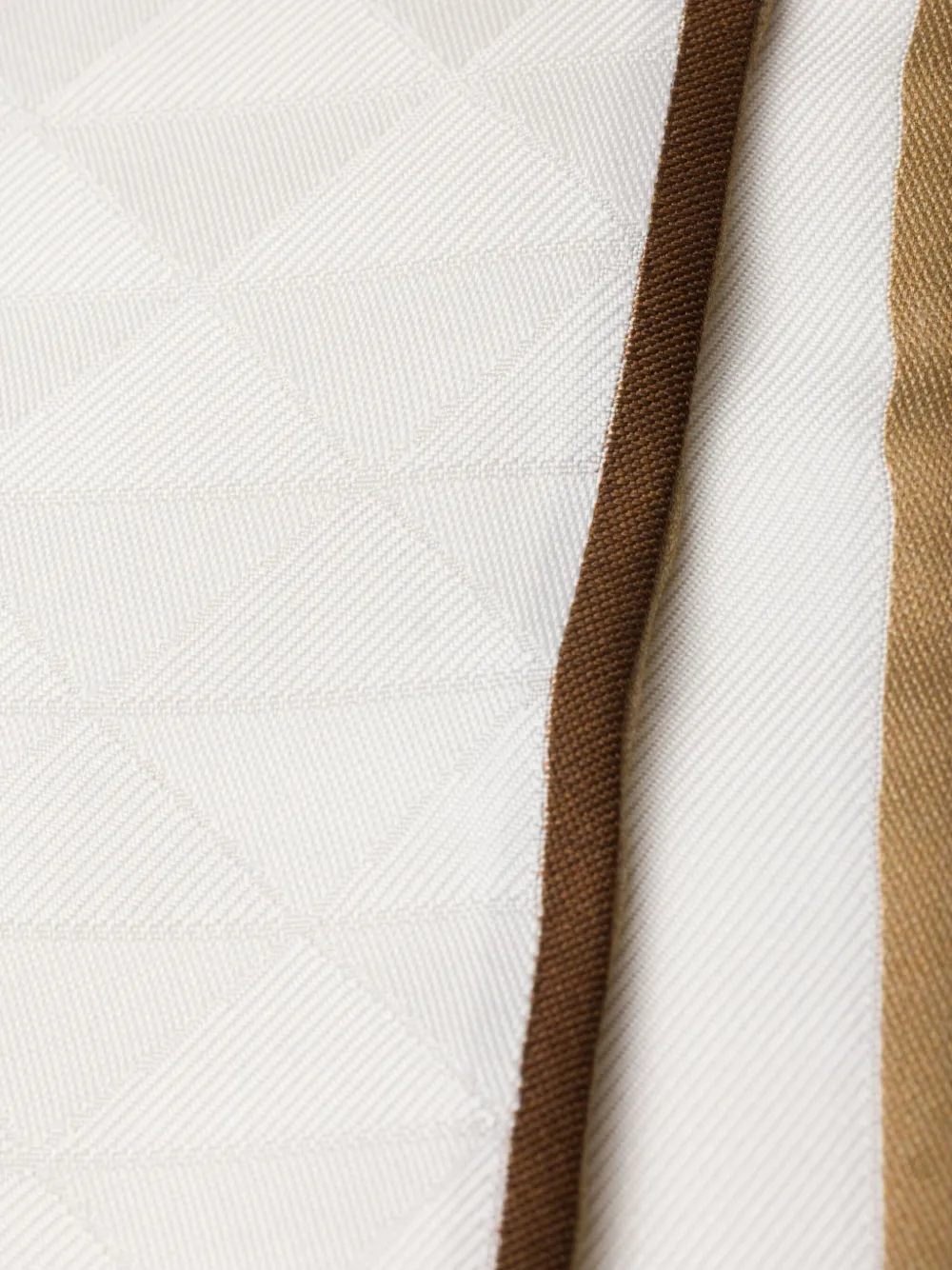 Prada jacquard silk scarf Beige