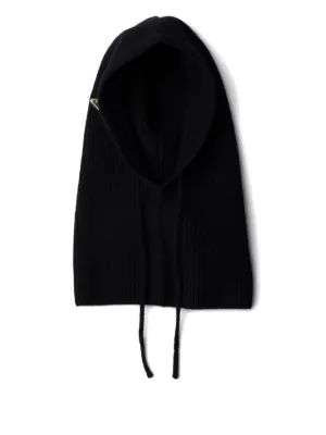Prada triangle-logo Balaclava | Grey | FARFETCH