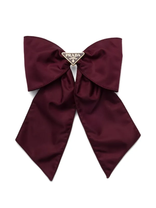 Prada Re-Nylon Hair Clip Red FARFETCH TR