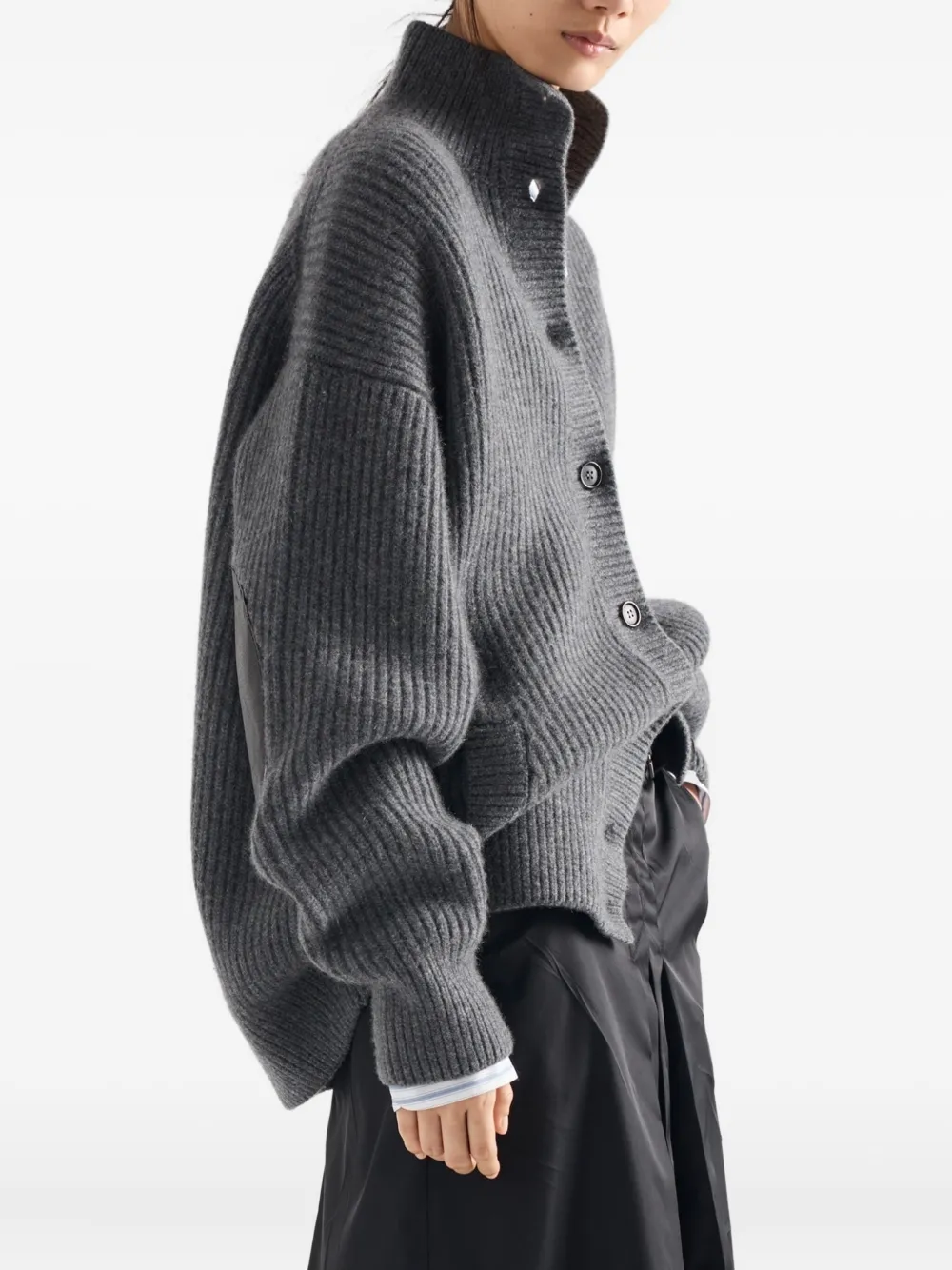 Prada Re-Nylon flared rok Zwart