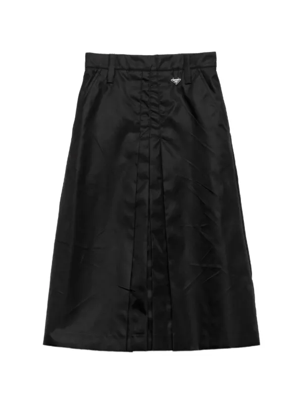 Prada Re-Nylon Flared Skirt | Black | FARFETCH