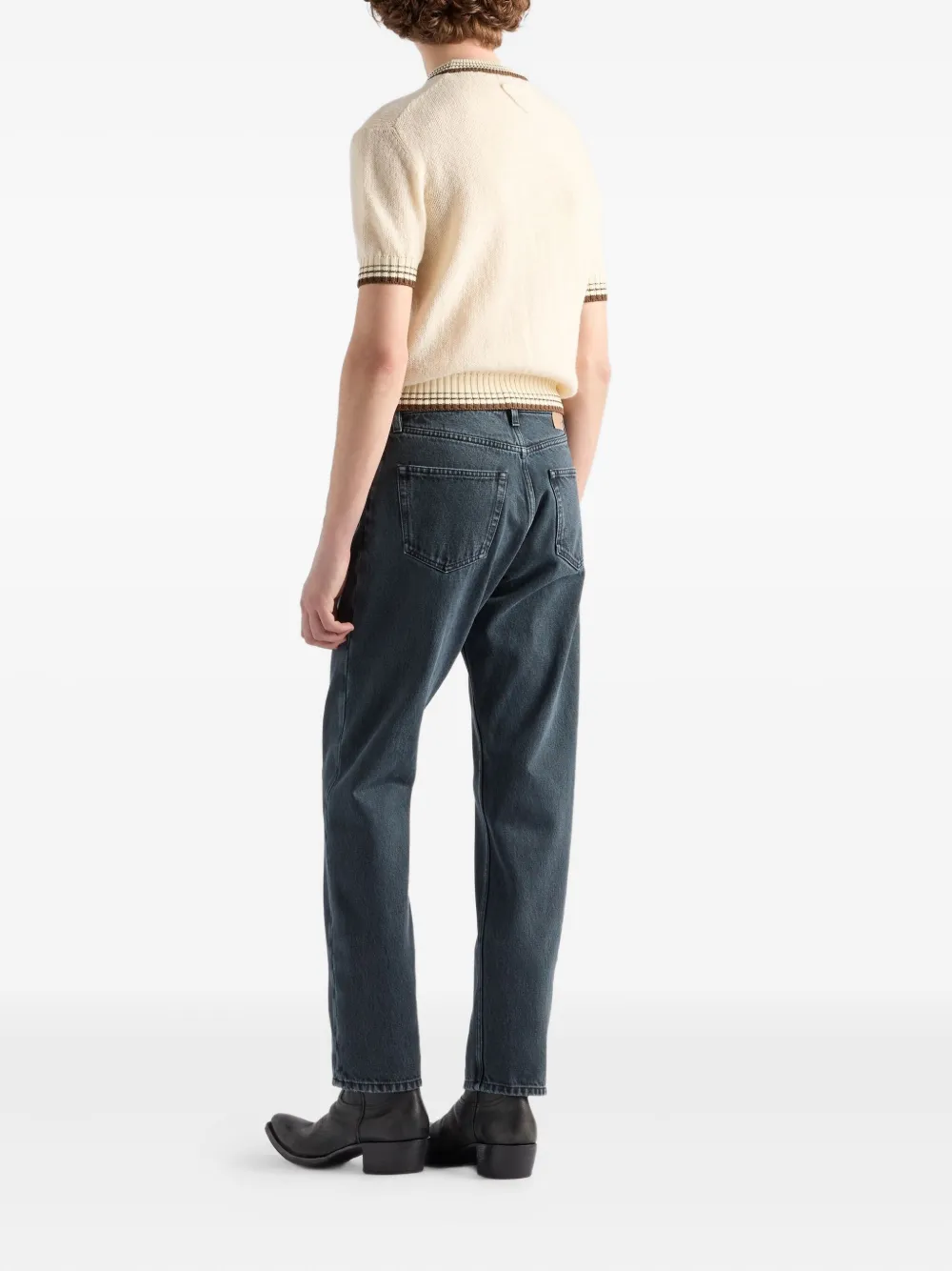 Prada Jeans met geverfd effect Zwart