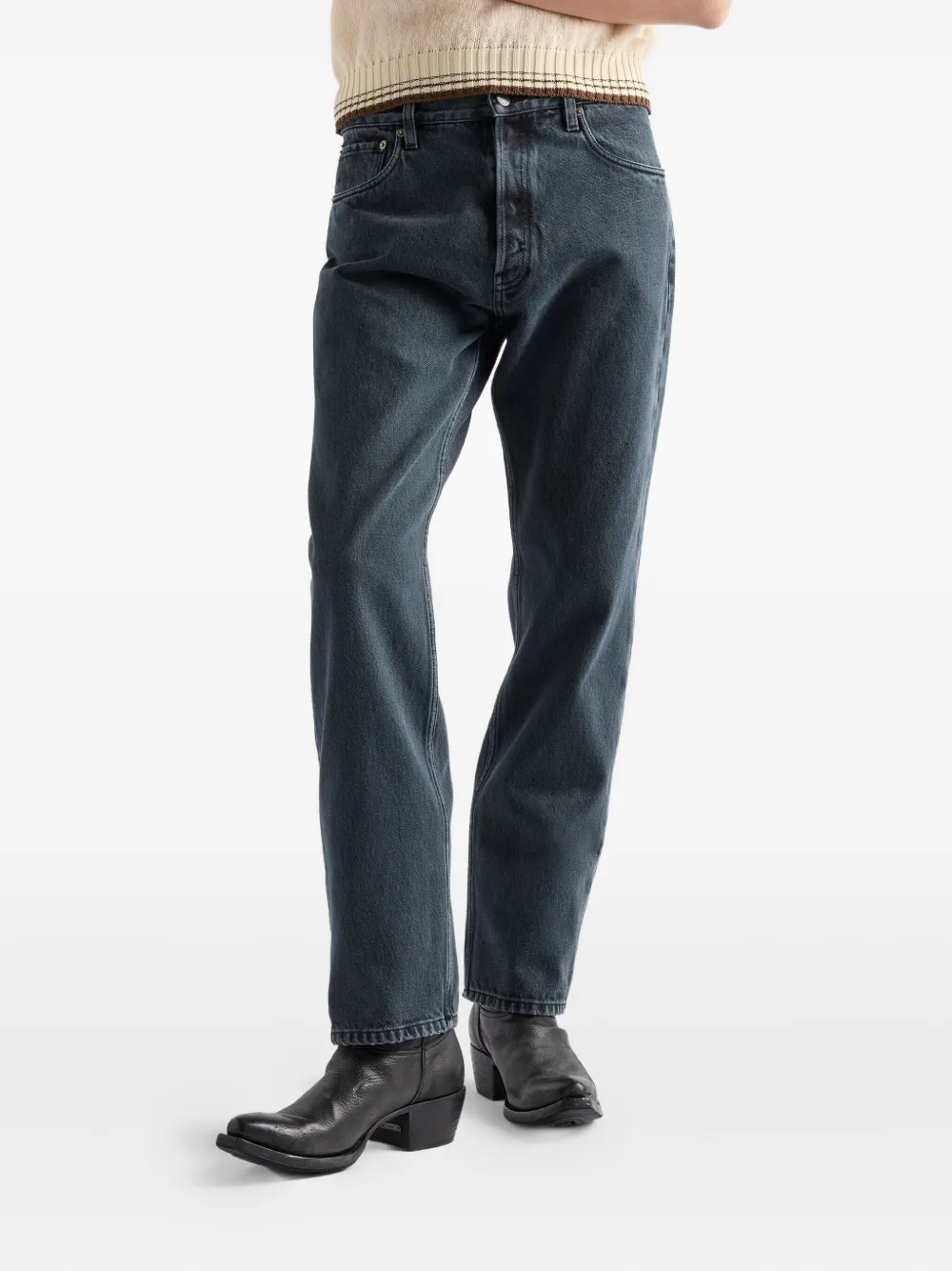 Prada Jeans met geverfd effect Zwart