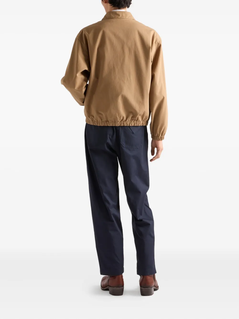Prada Jack met geborduurd logo Bruin