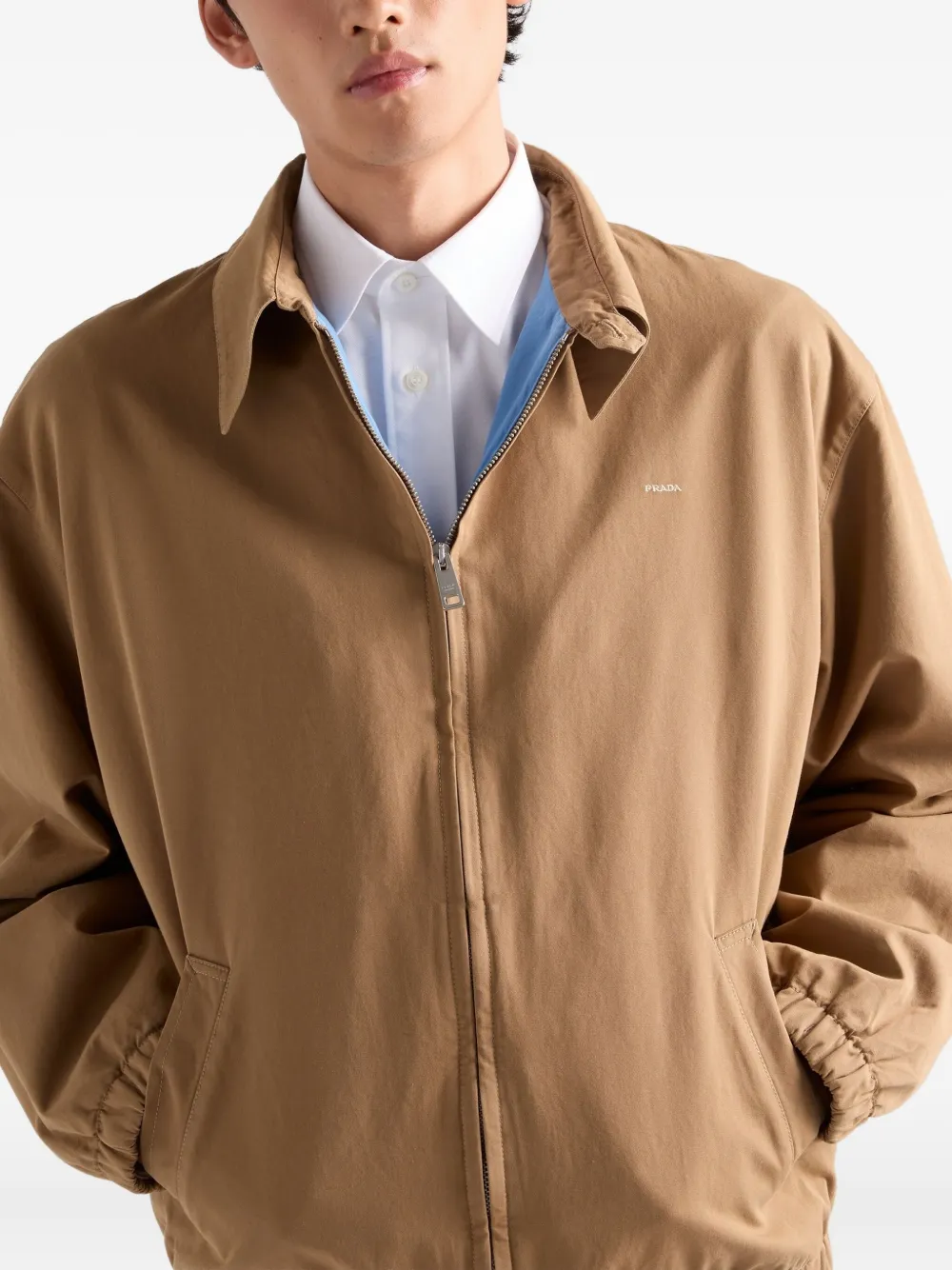 Prada Jack met geborduurd logo Bruin