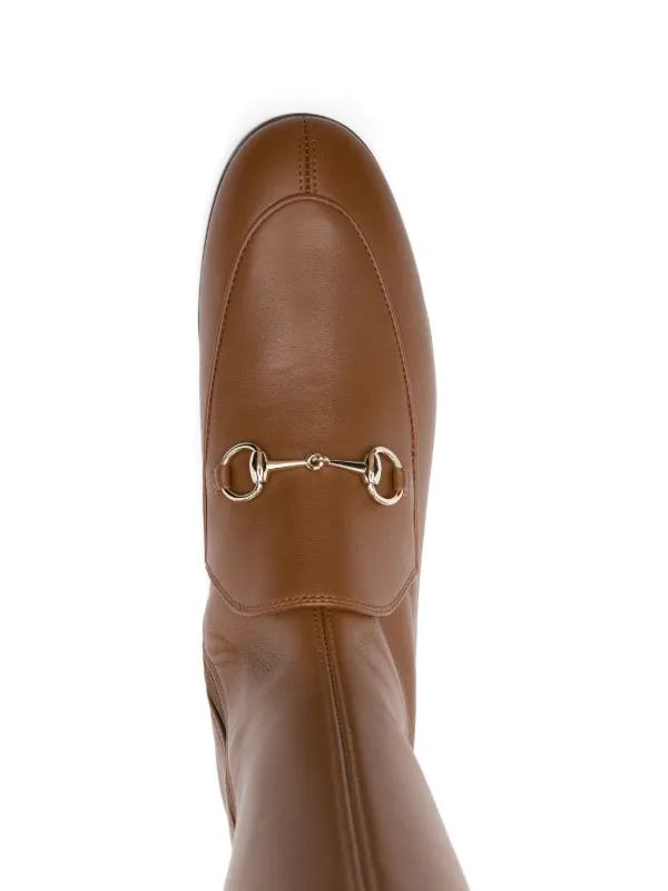 Gucci Jordaan knee-high Boots Brown FARFETCH SG