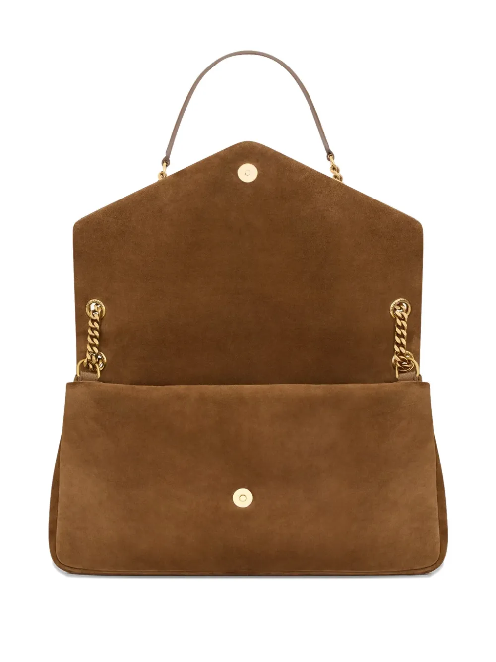 Saint Laurent Schoudertas met kettingband Bruin