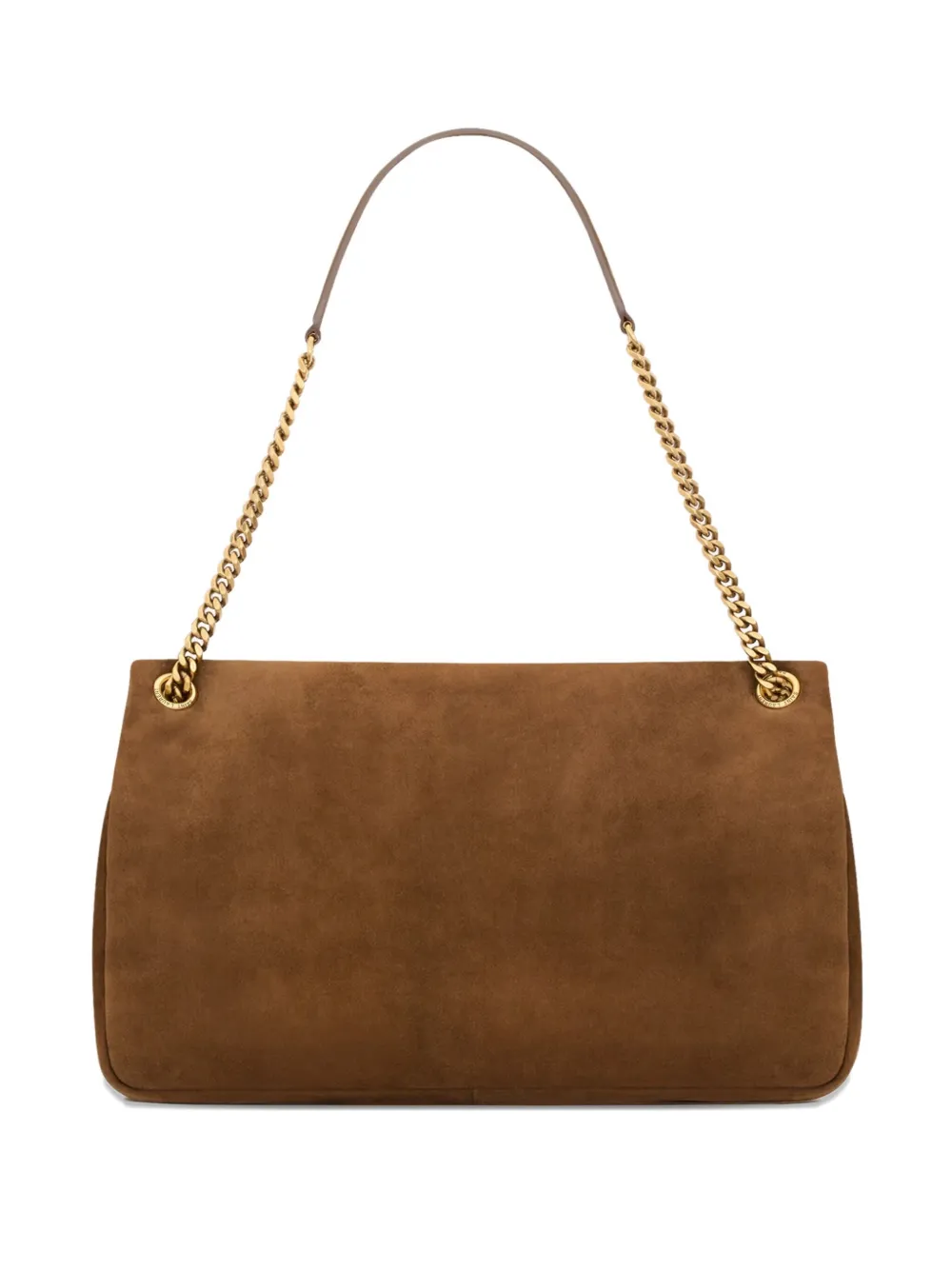 Saint Laurent Schoudertas met kettingband Bruin