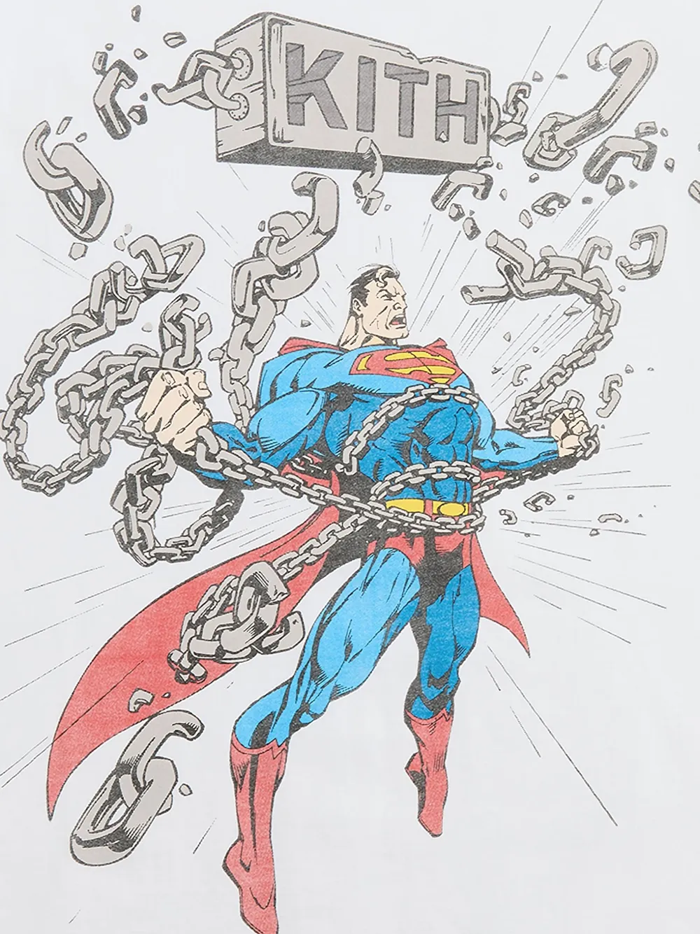 KITH Superman Chains Vintage T-shirt - Wit