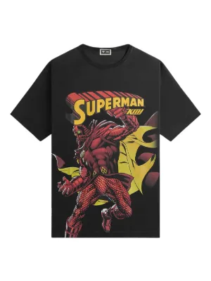 KITH Superman Lightning Vintage T-shirt | Black | FARFETCH