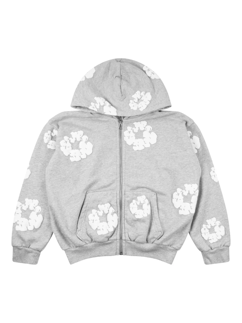 Denim Tears cotton zip-up "Grey" hoodie | Grey | Image 1