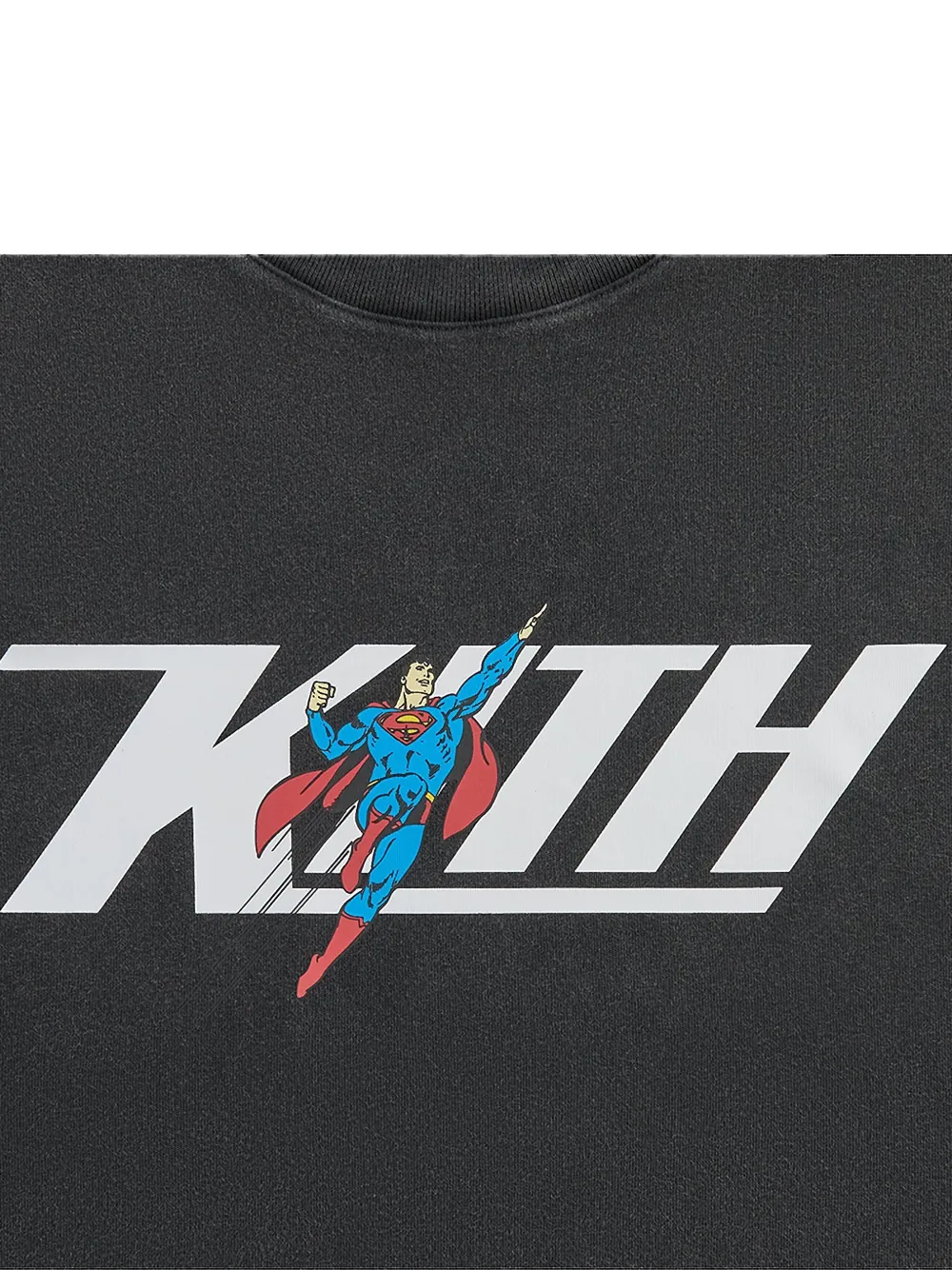 Kith Superman Flight Vintage T-shirt In Black