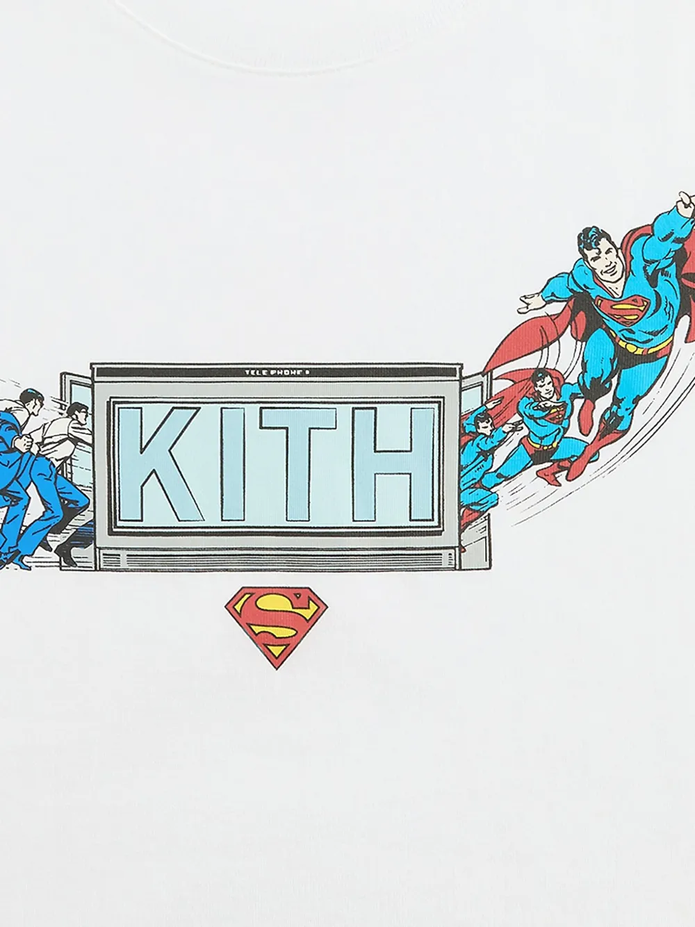 KITH Superman Booth Vintage T-shirt - Wit