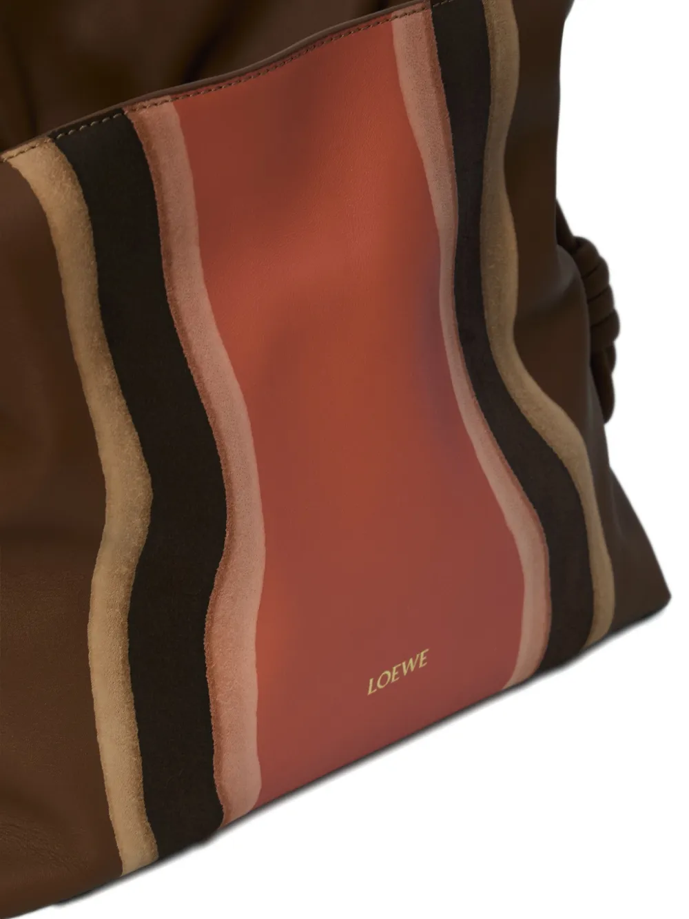 LOEWE Flamenco medium clutch Bruin