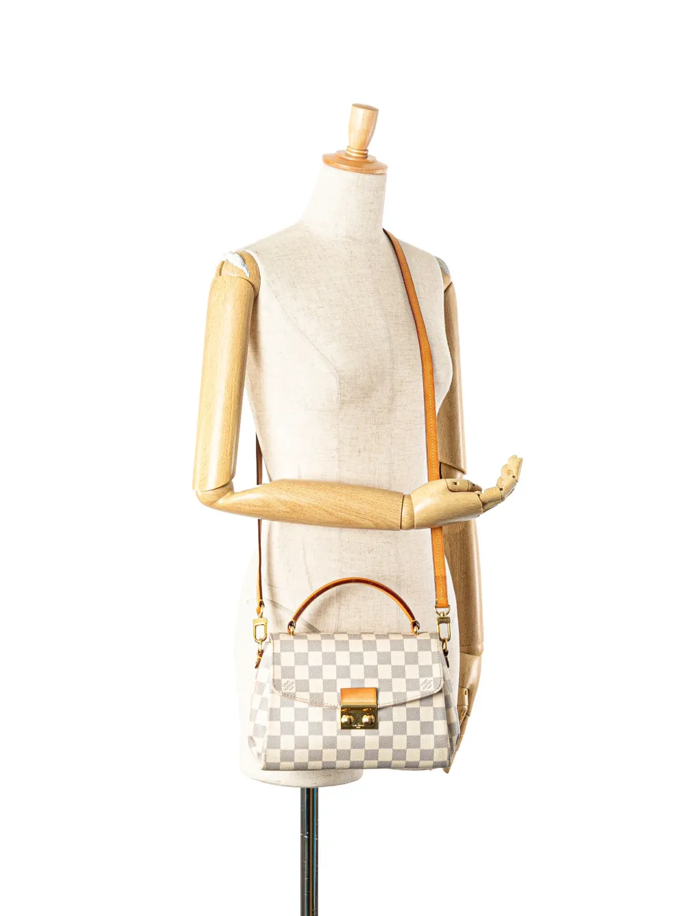 Pre-owned Louis Vuitton 2016 Damier Azur Croisette Satchel