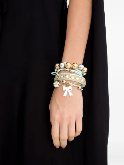 Amir Slama beaded bow-charms bracelet