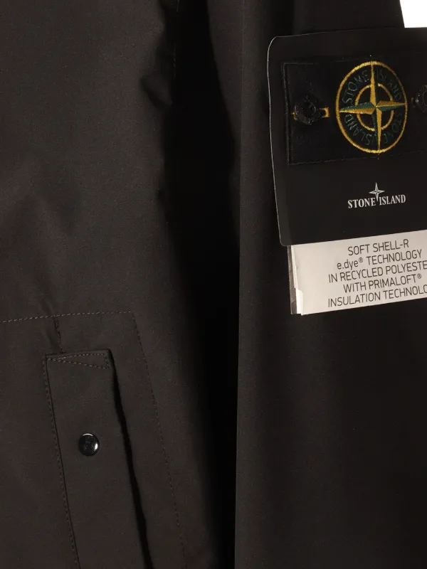 Stone Island フーデッド ジャケット | ブラック | FARFETCH JP