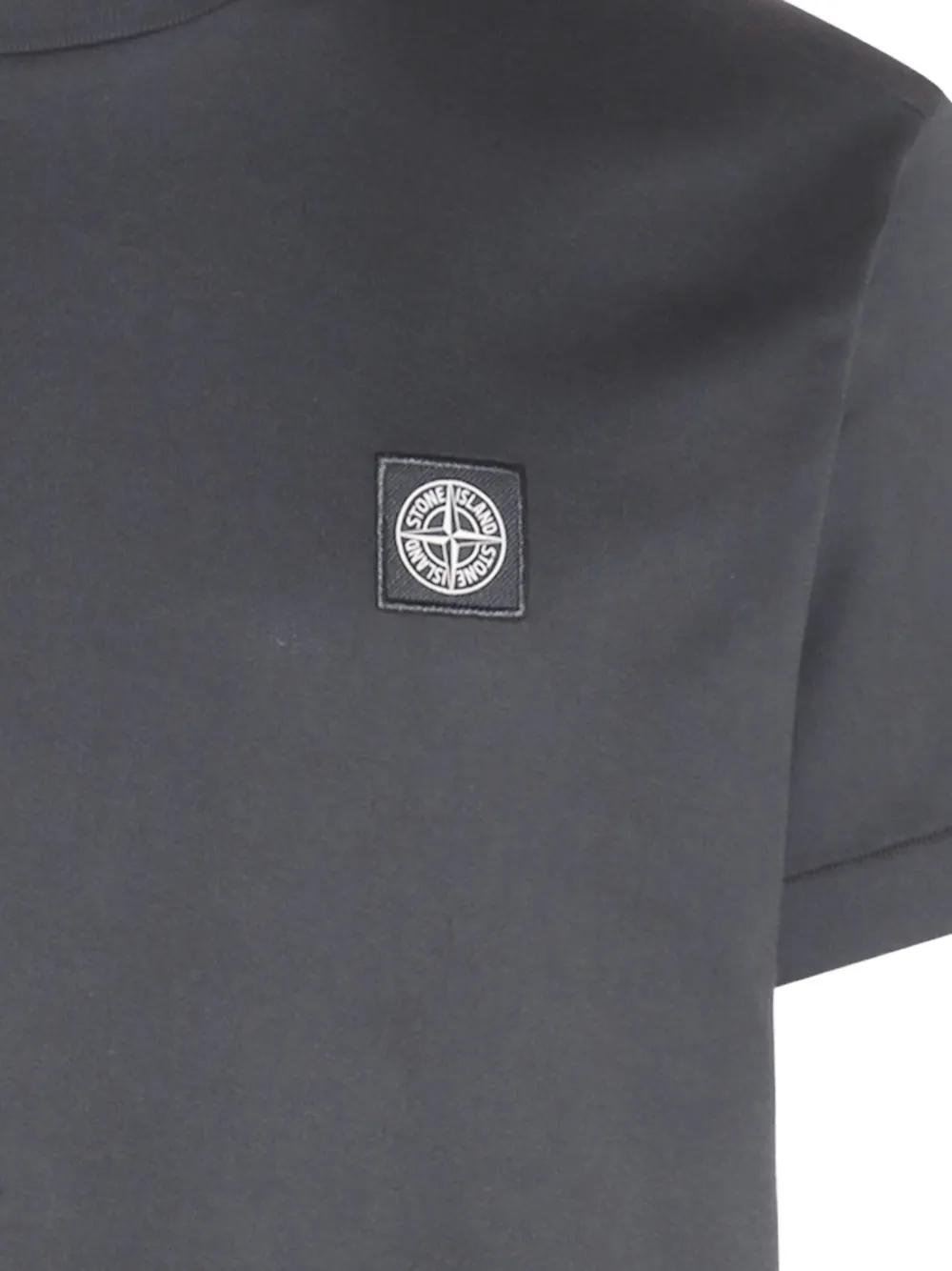 Stone Island logo-patch T-shirt Grijs
