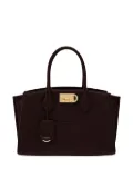 Ferragamo Gancini-buckle tote bag - Brown