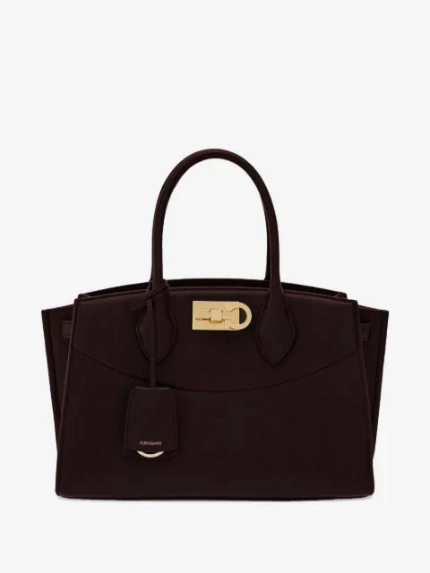 Gancini-buckle tote bag