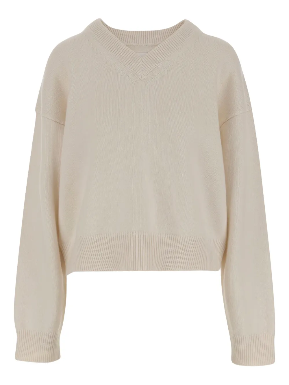 ARMARIUM v-neck sweater | White | Image 1