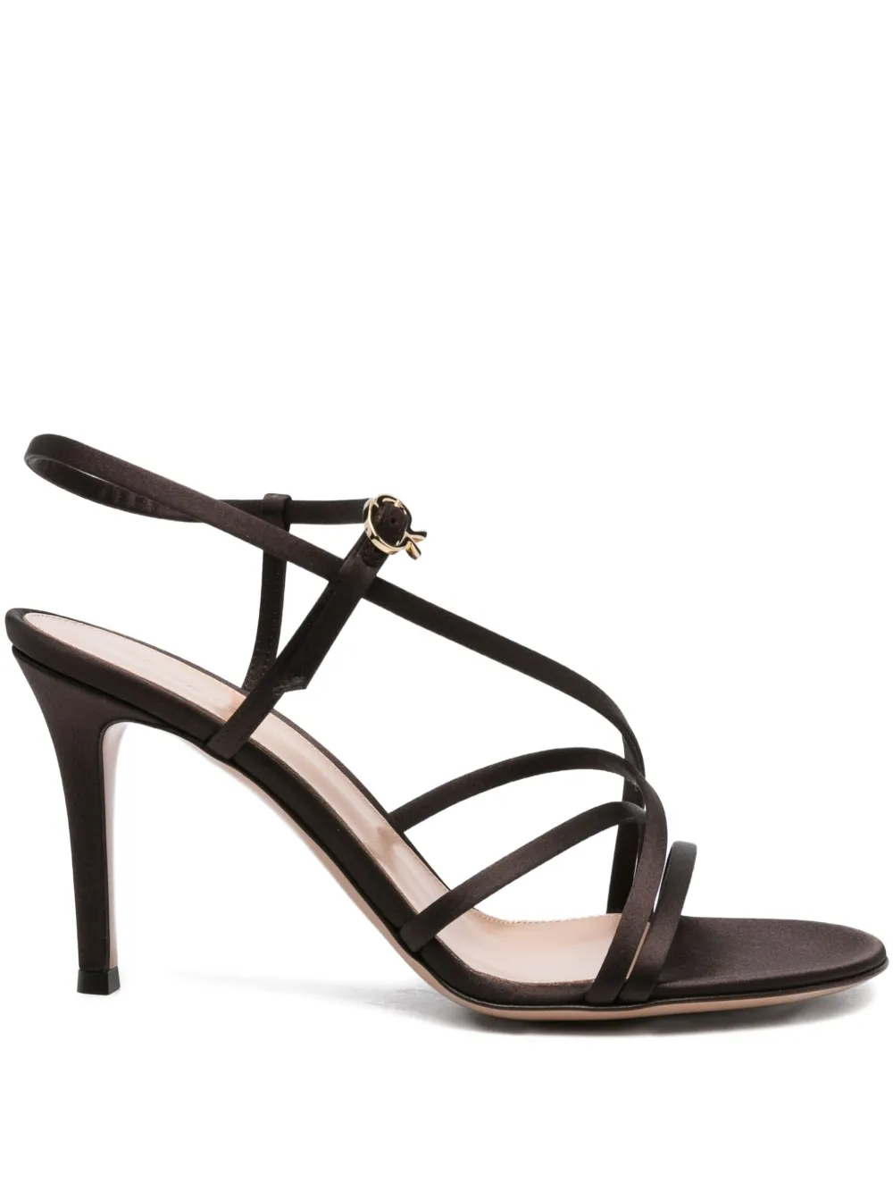 Gianvito Rossi 100mm slingback stiletto sandals Brown