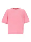 Soft Goat brushed short-sleeve top - Pink