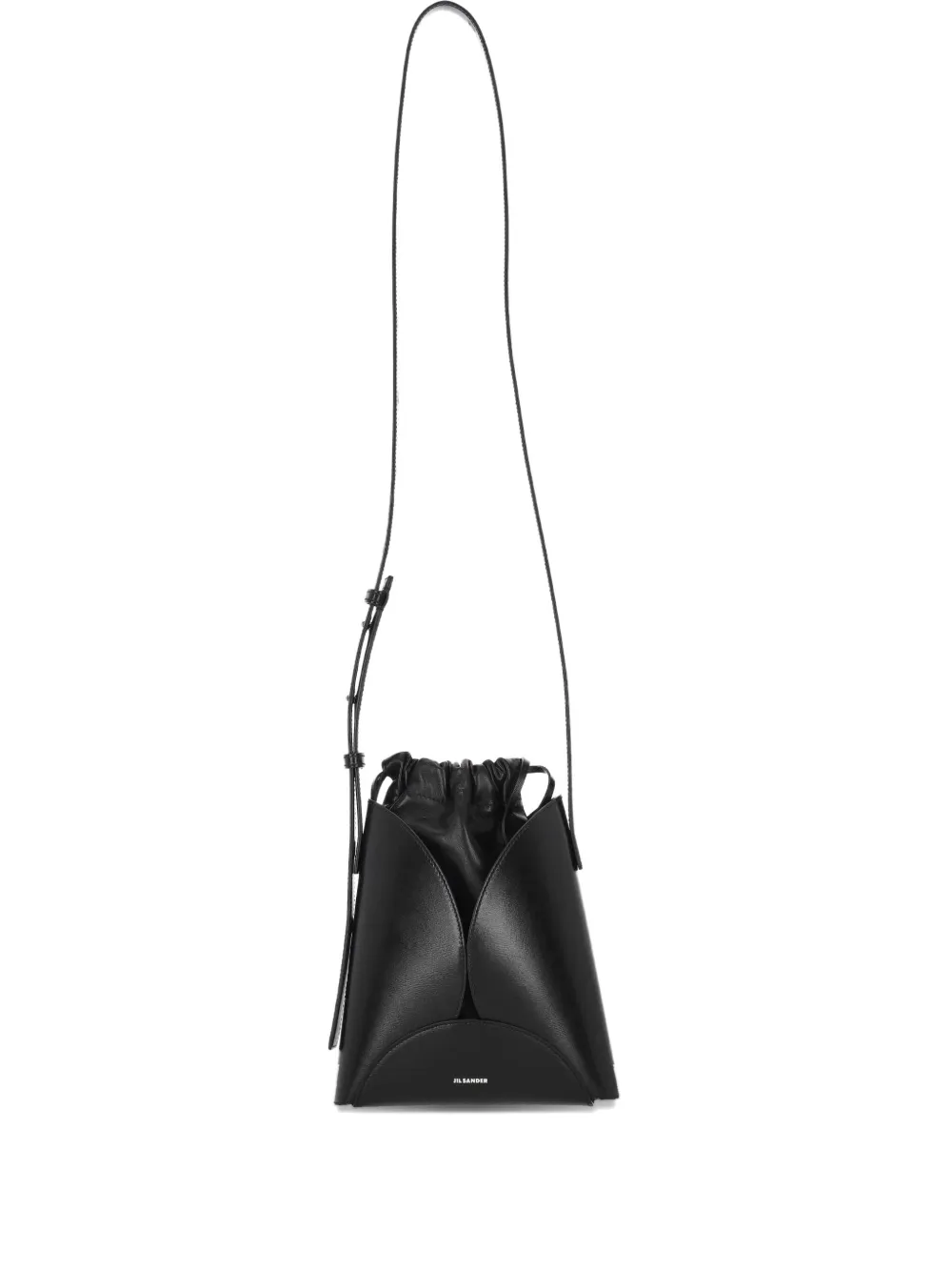 Jil Sander The Curve kleine crossbodytas Zwart