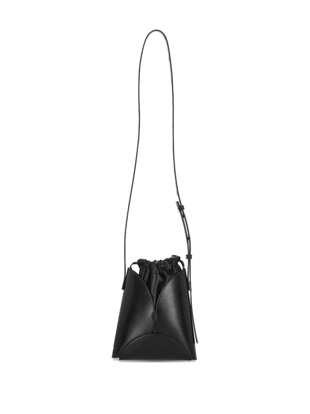 Jil Sander The Curve kleine crossbodytas Zwart