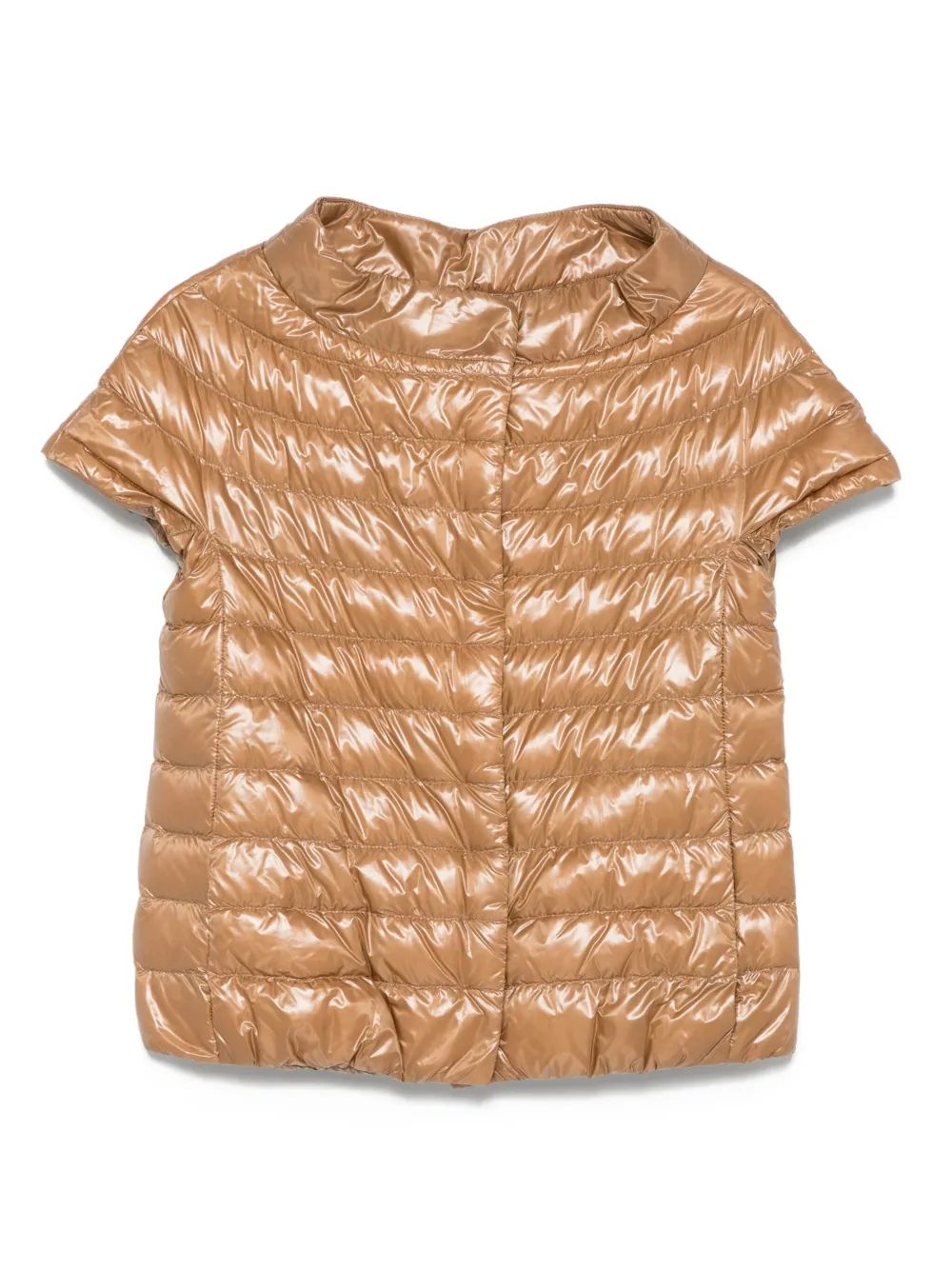 Herno short-sleeve quilted jacket Bruin