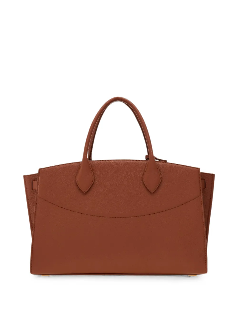 Ferragamo Studio Soft geweven shopper Bruin