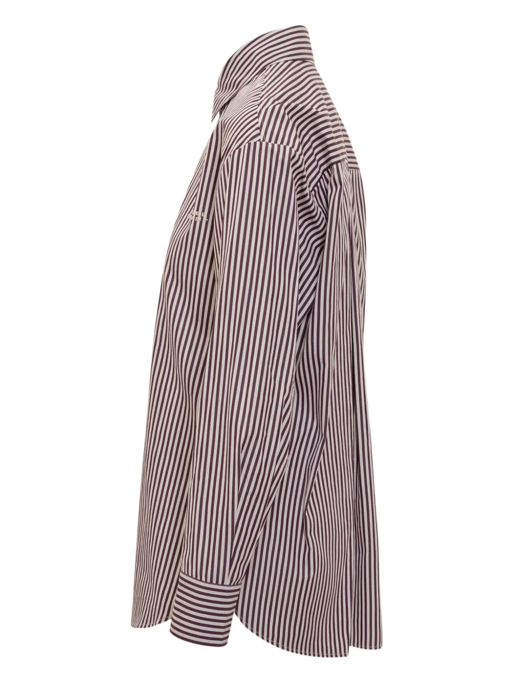 ISABEL MARANT Fabriza gestreept button-down blouse Rood
