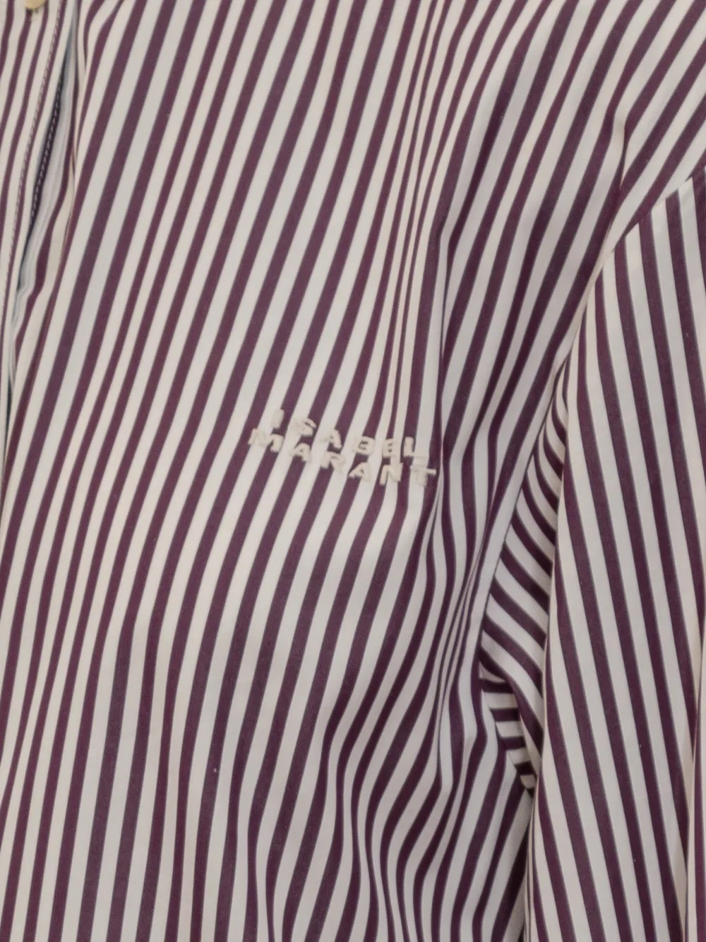 ISABEL MARANT Fabriza gestreept button-down blouse Rood