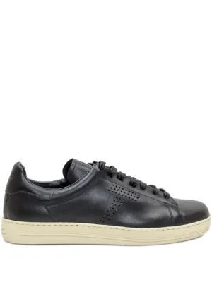 Giorgio Armani logo-embellished Leather Sneakers | Brown | FARFETCH ZA