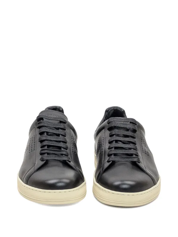 TOM FORD パーフォレーテッド スニーカー | ブラック | FARFETCH JP